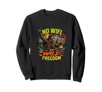 Diseño de Aventura al Aire Libre sin WiFi Just Wild Freedom Sudadera