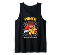 Diseño de Aventura de Dibujos Animados de superhéroe Punch Monkey Camiseta sin Mangas