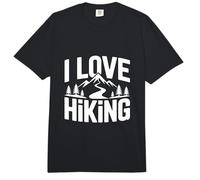 Diseño de Aventura de montaña I Love Hiking Comfort Colors Adult Heavyweight T-Shirt