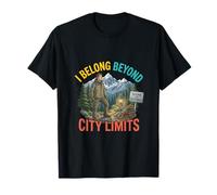 Diseño de Aventuras al Aire Libre I Belong Beyond City Limits Camiseta