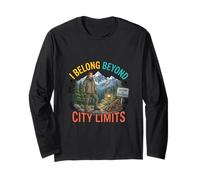 Diseño de Aventuras al Aire Libre I Belong Beyond City Limits Manga Larga