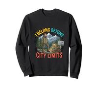 Diseño de Aventuras al Aire Libre I Belong Beyond City Limits Sudadera