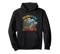 Diseño de Aventuras al Aire Libre I Belong Beyond City Limits Sudadera con Capucha