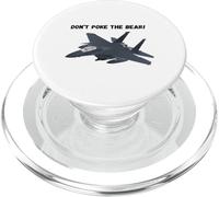 Diseño de avión de Combate Never Poke The Bear para fanáticos de la aviación PopSockets PopGrip para MagSafe