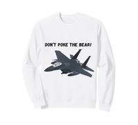 Diseño de avión de Combate Never Poke The Bear para fanáticos de la aviación Sudadera