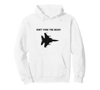 Diseño de avión de Combate Never Poke The Bear para fanáticos de la aviación Sudadera con Capucha