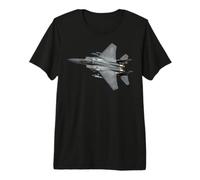 Diseño de Aviones de Combate de aviación Militar F15 Strike Eagle Camiseta Premium