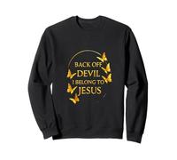 Diseño de Back Off Devil I Belong to Jesus Christian Faith Sudadera