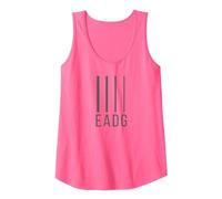 Diseño de bajo EADG bajistas Camiseta sin Mangas, Mujer, Rosado Neón, XXL
