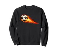 Diseño de Balón de Fútbol para Jugadores con Estela de Fuego Sudadera