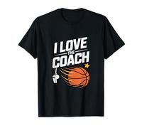 Diseño de baloncesto I Love The Coach Camiseta