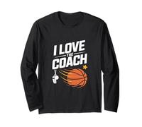 Diseño de baloncesto I Love The Coach Manga Larga