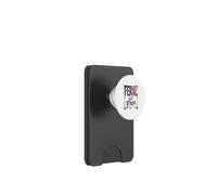 Diseño de Bandera Americana Salvaje Pero Libre PopSockets PopWallet para MagSafe