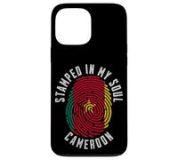 Diseño de Bandera de Camerún con Sello en My Soul Orgullo camerunés Carcasa para iPhone 13 Pro MAX