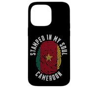 Diseño de Bandera de Camerún con Sello en My Soul Orgullo camerunés Carcasa para iPhone 14 Pro MAX