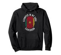 Diseño de Bandera de Camerún con Sello en My Soul Orgullo camerunés Sudadera con Capucha
