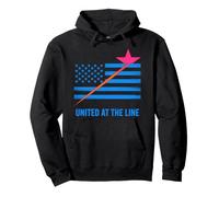 Diseño de Bandera de Carreras de United At The Line Sudadera con Capucha