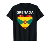 Diseño de Bandera de corazón de Granada Camiseta