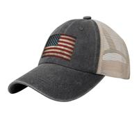 Diseño de Bandera de EE. UU. Gorra de béisbol del 4 de Julio Ropa de Calle Unisex Hombres Malla Hip Hop Sombreros Gorras de béisbol Transpirables Regalo de cumpleaños