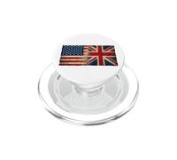 Diseño de Bandera de Estados Unidos y Reino Unido PopSockets PopGrip para MagSafe