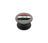 Diseño de Bandera de Irak, hogar de IRQ Bagdad, Orgullo iraquí, Amo a Irak PopSockets PopGrip Adhesivo