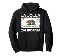 Diseño de Bandera de La Jolla California Bandera de La Jolla San Diego CA Sudadera con Capucha