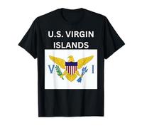 Diseño de bandera de las Islas Vírgenes Camiseta