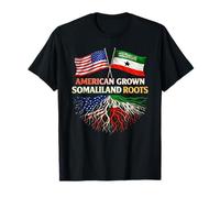 Diseño de Bandera de raíces de Somalilandia cultivada en Estados Unidos Camiseta