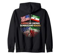Diseño de Bandera de raíces de Somalilandia cultivada en Estados Unidos Sudadera con Capucha