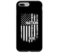 Diseño de bandera estadounidense One Nation Under God Carcasa para iPhone 7 Plus/8 Plus
