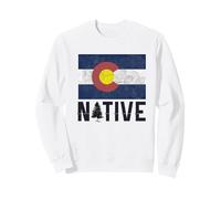 Diseño de Bandera nativa de Colorado, espíritu de montaña, Orgullo de la Naturaleza Sudadera