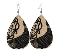 Diseño De Barco Vikingo Masónico De Mitología Nórdica Con Símbolos Rúnicos Mujer Pendientes Colgantes Llamativos Pendientes Elegante Pendiente De Gancho Para Fiesta Múltiples Piercings Banquete