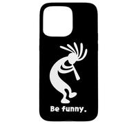 Diseño de Be Funny Dancing, Estilo Kokopelli, del suroeste de EE. UU. Carcasa para iPhone 15 Pro MAX