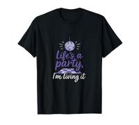 Diseño de Bola de Discoteca de cumpleaños de Life'S a Party Camiseta