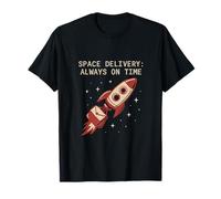 Diseño de bolsa de correo UFO Rocket de entrega espacial Camiseta