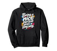 Diseño de bondad para ser una Buena Persona Sudadera con Capucha