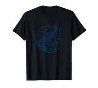 Diseño de brújula náutica de la Costa Este para Amantes de la Playa Camiseta, Hombre, Negro, M