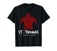 Diseño de Buceo de Tortuga Marina Tribal de St. Thomas USVI Camiseta