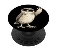 Diseño de búho balancín con Gafas de Sol PopSockets PopGrip Adhesivo