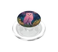 Diseño de búho Granero Brillante, búho Galaxia, Espiritual Colorido PopSockets PopGrip para MagSafe