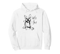 Diseño de Bulldog francés Let's Go! - Happy Frenchie Design Sudadera con Capucha