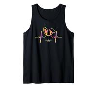Diseño de cabeza de conejo, latido del corazón, Camiseta sin Mangas