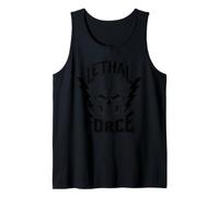 Diseño de Calavera de Fuerza letal - Bold Lightning Bolt Gothic Camiseta sin Mangas