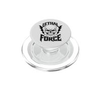Diseño de Calavera de Fuerza letal - Bold Lightning Bolt Gothic PopSockets PopGrip para MagSafe