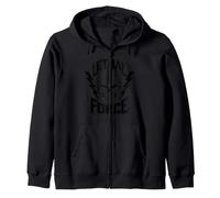 Diseño de Calavera de Fuerza letal - Bold Lightning Bolt Gothic Sudadera con Capucha