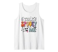 Diseño de calavera de Halloween de Talk Spooky To Me Camiseta sin Mangas