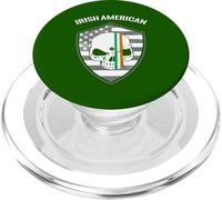 Diseño de Calavera del Orgullo Celta irlandés Americano PopSockets PopGrip para MagSafe