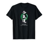 Diseño de caligrafía de Artes Marciales de Aikido Japón Camiseta