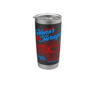 Diseño de camión de bomberos del Departamento de Bomberos de Honor y Coraje Vaso térmico de acero inoxidable de doble pared