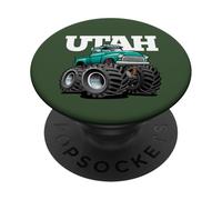 Diseño de camioneta Pick-up 4x4 Offroad de Utah PopSockets PopGrip Adhesivo
